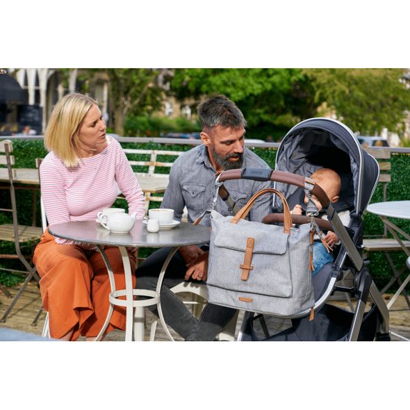 BABABING ERIN PŘEBALOVACÍ TAŠKA/BATOH, GREY MARL - PŘEBALOVACÍ TAŠKY - KOČÁRKY A PŘÍSLUŠENSTVÍ