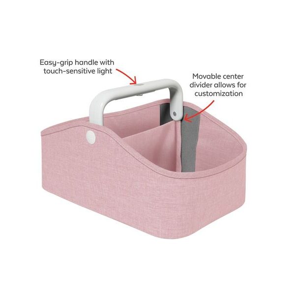 SKIP HOP ORGANIZÉR S OSVĚTLENÍM PRO HYGIENICKÉ POTŘEBY PINK - DOPLŇKY KOUPÁNÍ - KOUPÁNÍ A ZDRAVÍ