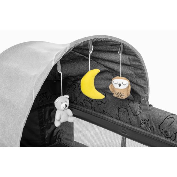 KIDNORT CESTOVNÍ POSTÝLKA KIDNORT STUGAN SVĚTLE ŠEDÁ - CESTOVNÍ POSTÝLKY - SPINKÁNÍ