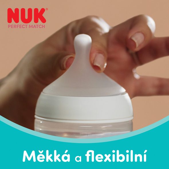 NUK PERFECT MATCH LÁHEV S KONTROLOU TEPLOTY SHEEP 260 ML - KOJENECKÉ LAHVE - KRMENÍ