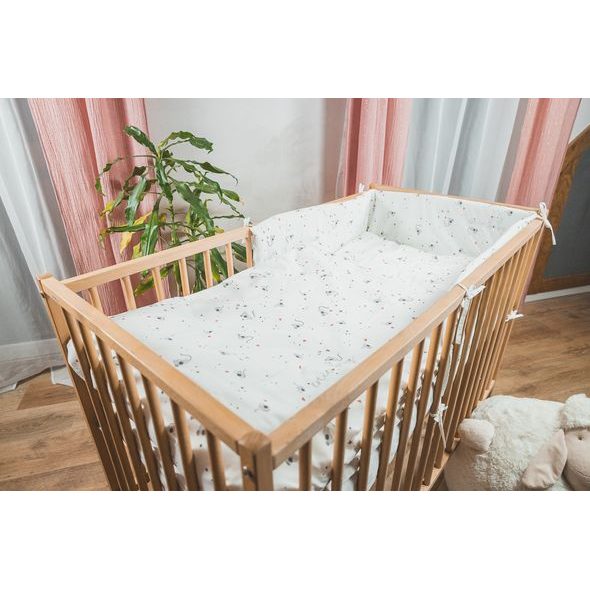 ENIE BABY POVLEČENÍ BAVLNĚNÉ MYŠKY 100X135 A 40X60 CM - POVLEČENÍ DO POSTÝLKY - SPINKÁNÍ