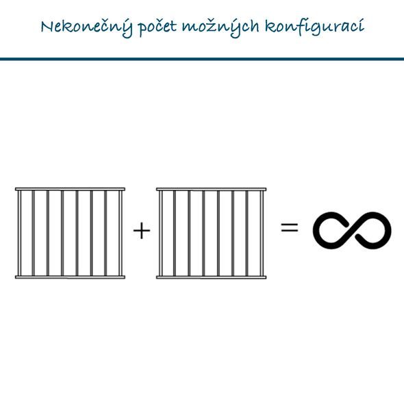 BABY DAN UNIVERZÁLNÍ PROSTOROVÁ ZÁBRANA BABYDAN CARL X WIDE, ČERNÁ - OHRÁDKY - KOUPÁNÍ A ZDRAVÍ