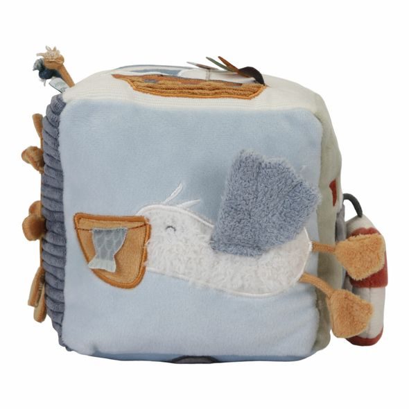 LITTLE DUTCH PLYŠOVÁ KOSTKA - NÁMOŘNICKÝ ZÁLIV - AKTIVNÍ HRAČKY - PRO DĚTI