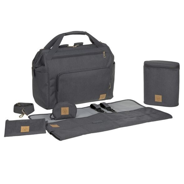 LÄSSIG GLAM GOLDIE TWIN BACKPACK ANTHRACITE - PŘEBALOVACÍ TAŠKY - KOČÁRKY A PŘÍSLUŠENSTVÍ