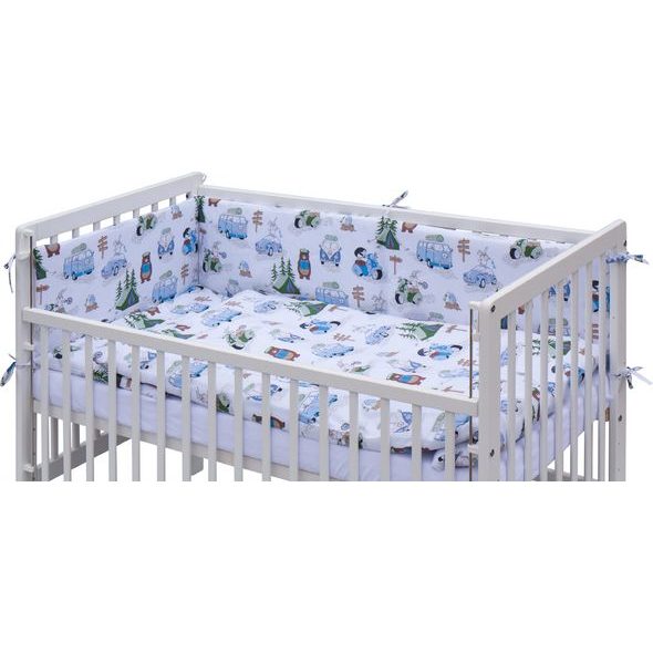 SCARLETT POSTÝLKA 120X60CM S KOMPLETNÍ VÝBAVOU SCARLETT FANY MODRÁ - DŘEVĚNÉ POSTÝLKY - SPINKÁNÍ