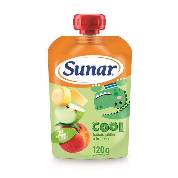 SUNAR COOL OVOCE BROSKEV, BANÁN, JABLKO 120G - KAPSIČKY - KRMENÍ