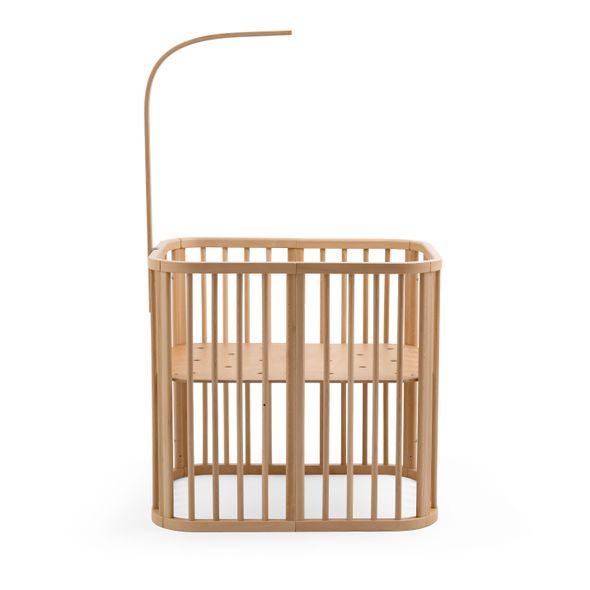 STOKKE NIGHTI™ MINI - KOMPAKTNÍ ROZMĚRY, NEBESA - DŘEVĚNÉ POSTÝLKY - SPINKÁNÍ