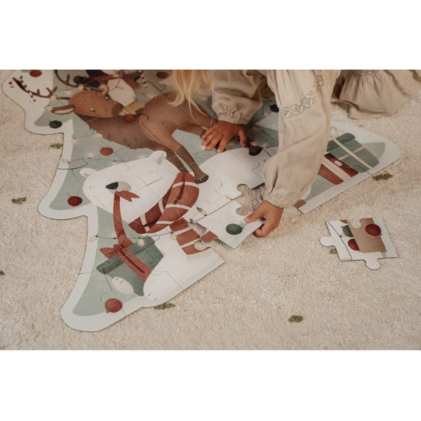LITTLE DUTCH PUZZLE VÁNOČNÍ XL - PUZZLE - PRO DĚTI