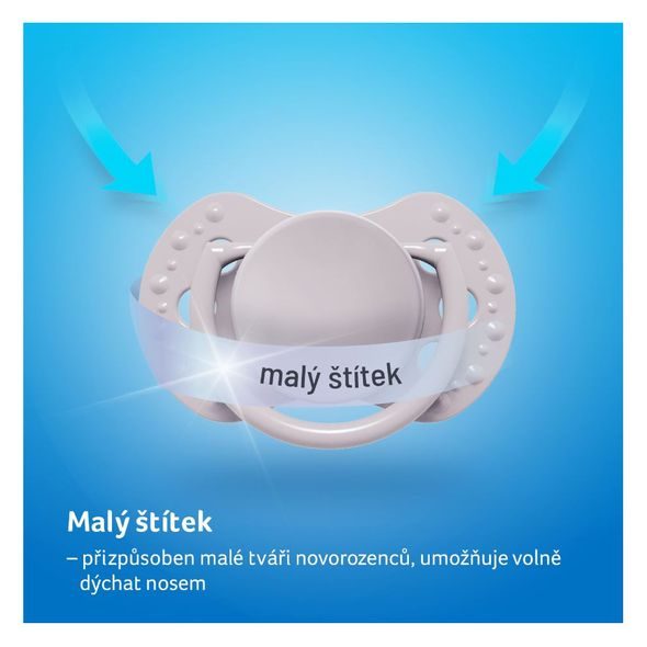 LOVI DUDLÍK S MINI ŠTÍTKEM 0-2M SILIKONOVÝ DYNAMICKÝ WILD SOUL 2KS BOY - ŠIDÍTKA A DOPLŇKY - KRMENÍ