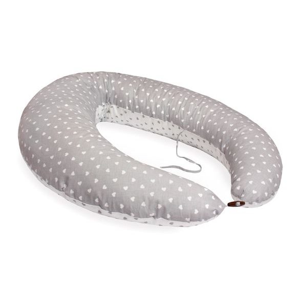 SCAMP MULTIFUNKČNÍ POLŠTÁŘ 230X130 (LITTLEHEARTWHITEGREY) - KOJÍCÍ POLŠTÁŘE - KRMENÍ