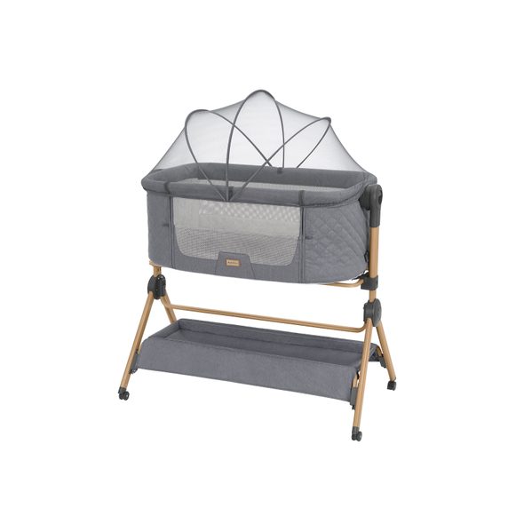 KIKKABOO POSTÝLKA A ŽIDLIČKA 2V1 SLEAT ME GREY - K RODIČOVSKÉ POSTELI - SPINKÁNÍ