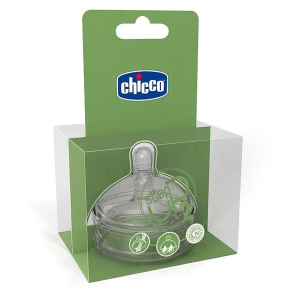 CHICCO STEPUP 2 DUDLÍK SILIKON 6+ VELKÝ PRŮTOK 2KS - SAVIČKY A PÍTKA - KRMENÍ