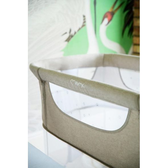 MOMI POSTÝLKA SMART BED 4V1 SVĚTLE ŠEDÁ - K RODIČOVSKÉ POSTELI - SPINKÁNÍ