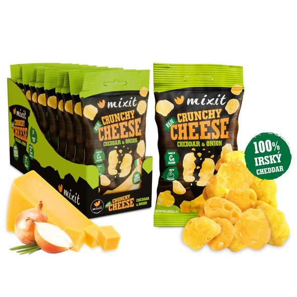 KŘUPAVÝ SÝR DO KAPSY - IRSKÝ CHEDDAR & CIBULE - SLANÉ ZOBÁNÍ - PRO MAMINKY