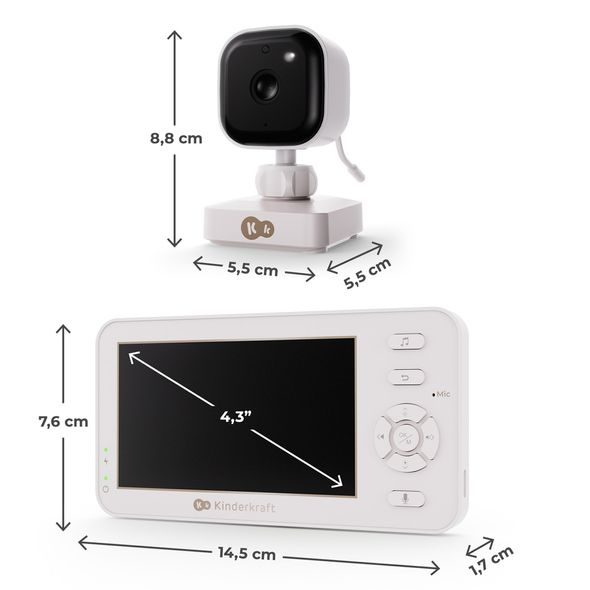 KINDERKRAFT DĚTSKÁ CHŮVIČKA BEZ WI-FI NITEEYE TRAVEL - ELEKTRONICKÉ CHŮVIČKY - SPINKÁNÍ