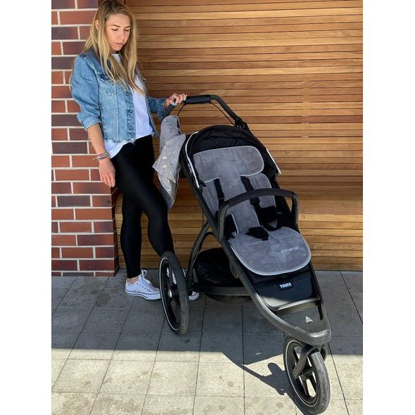 PINKIE LETNÍ PODLOŽKA DO KOČÁRKU BAMBOO GREY - PODLOŽKY DO KOČÁRKU - KOČÁRKY A PŘÍSLUŠENSTVÍ