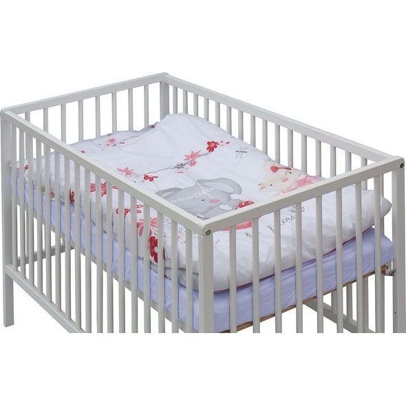 SCARLETT DĚTSKÁ POSTÝLKA S KOMPLETNÍ VÝBAVOU SCARLETT 120 X 60 CM - SOLY - DŘEVĚNÉ POSTÝLKY - SPINKÁNÍ