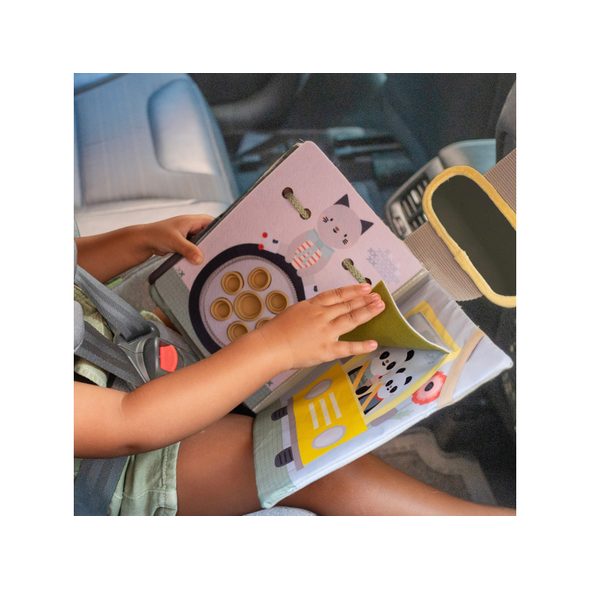 TAF TOYS KNÍŽKA S AKTIVITAMI DO AUTA BUSY BOOK - HRAČKY DO AUTA - PRO DĚTI