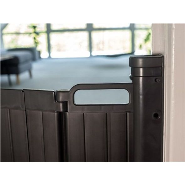 BABY DAN ZÁBRANA BABYDAN GUARD ME BLACK LAMELOVÁ 55-89CM SAMOSKLÁDACÍ - BEZPEČNOST DĚTÍ V DOMÁCNOSTI - KOUPÁNÍ A ZDRAVÍ