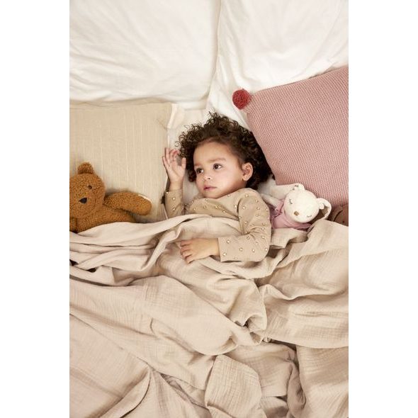 MEYCO MUŠELÍNOVÁ DEKA 140X200 - SAND - DĚTSKÉ DEKY PRO MIMINKA - SPINKÁNÍ