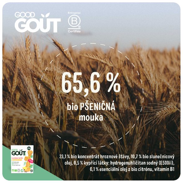 GOOD GOUT BIO CITRONOVÁ ZVÍŘÁTKA 80 G - EXPIRACE 3.10.2026 - TYČINKY/SUŠENKY - KRMENÍ