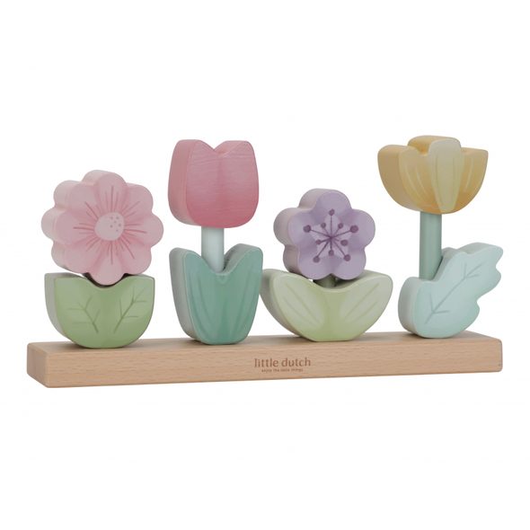LITTLE DUTCH KVĚTINY SKLÁDACÍ DŘEVĚNÉ FAIRY GARDEN - MOTORICKÉ A HRY - PRO DĚTI