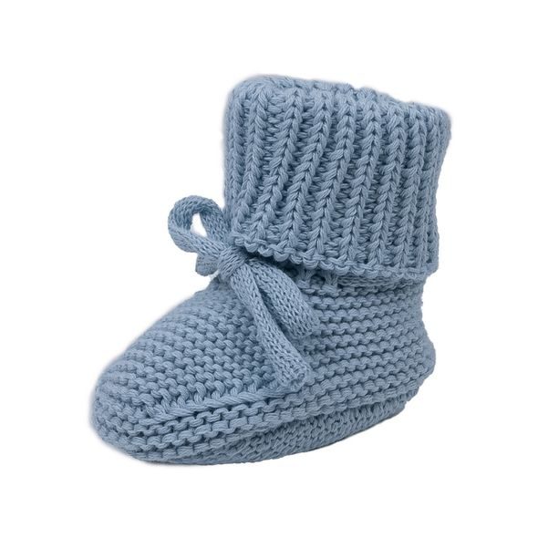 LODGER SLIPPER KNIT BLUE FOGG 0 - 6 MĚSÍCŮ - KOJENECKÉ CAPÁČKY - PRO DĚTI