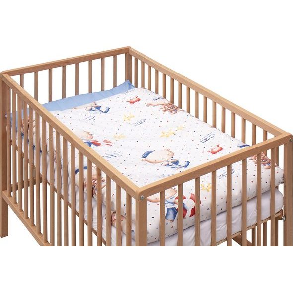 SCARLETT DĚTSKÁ POSTÝLKA S KOMPLETNÍ VÝBAVOU DONETO 120 X 60 CM - DŘEVĚNÉ POSTÝLKY - SPINKÁNÍ