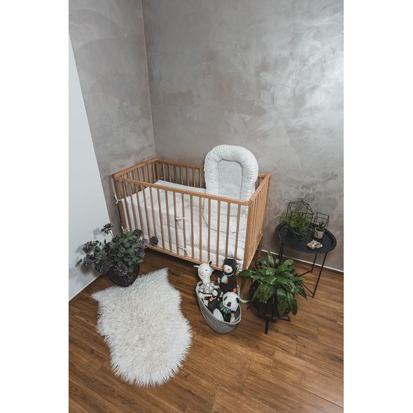 ENIE BABY POVLEČENÍ SATINE 100X140 A 40X60CM DROP - POVLEČENÍ DO POSTÝLKY - SPINKÁNÍ