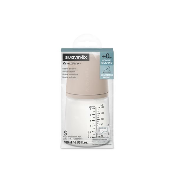 SUAVINEX ZERO ZERO MEDIUM ANTI-KOLIKOVÁ LÁHEV 180 ML S - KOJENECKÉ LAHVE - KRMENÍ