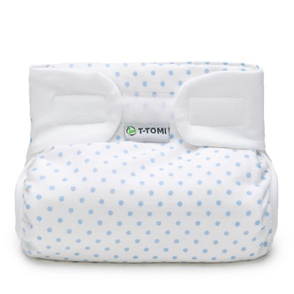 T-TOMI ORTOPEDICKÉ ABDUKČNÍ KALHOTKY - SUCHÝ ZIP BLUE DOTS (3-6KG) - PLENKOVÉ KALHOTKY - PŘEBALOVÁNÍ