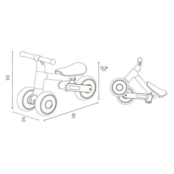 MOMI ODRÁŽEDLO MOMI DEX ŽLUTÉ - VOZÍTKA A ODRÁŽEDLA - PRO DĚTI