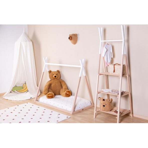 CHILDHOME KOŠ NA HRAČKY TEDDY 25X20X20 CM - BOXY NA HRAČKY - SPINKÁNÍ