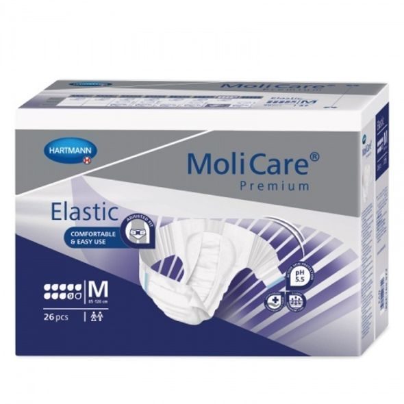 HARTMANN ABSORPČNÍ KALHOTKY MOLICARE ELASTIC 9 KAPEK M OBVOD BOKŮ 85 - 120 CM 26 - INKONTINENCE - PRO MAMINKY