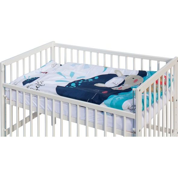 SCARLETT DĚTSKÁ POSTÝLKA S KOMPLETNÍ VÝBAVOU SCARLETT 120 X 60 CM - PANU - DŘEVĚNÉ POSTÝLKY - SPINKÁNÍ