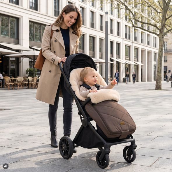 FILLIKID FUSAK ZIMNÍ VEGAN COMFORT BROWN - FUSAKY DO KOČÁRKU - KOČÁRKY A PŘÍSLUŠENSTVÍ