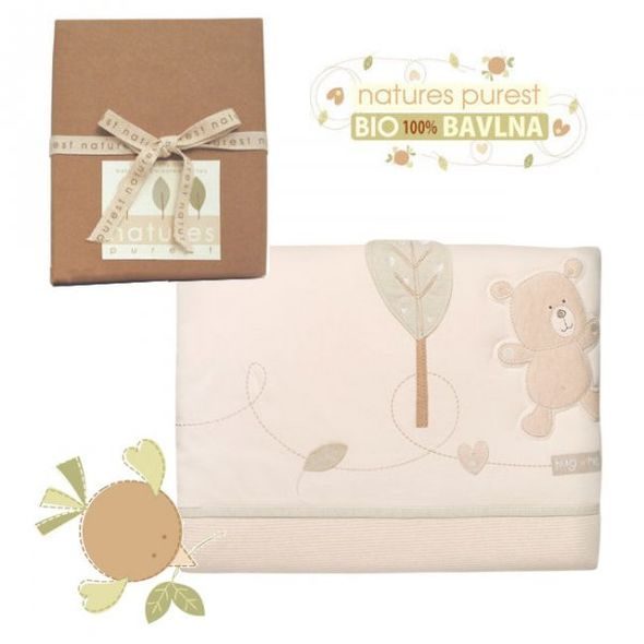 NATURES PUREST POVLEČENÍ NA POLŠTÁŘEK A PEŘINKU TEDDY - POVLEČENÍ DO POSTÝLKY - SPINKÁNÍ