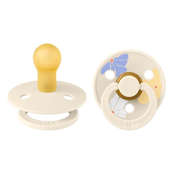 BIBS STUDIO COLOUR MORNING BLOOM DUDLÍKY Z PŘÍRODNÍHO KAUČUKU 2KS VEL. 1 - ŠIDÍTKA A DOPLŇKY - KRMENÍ
