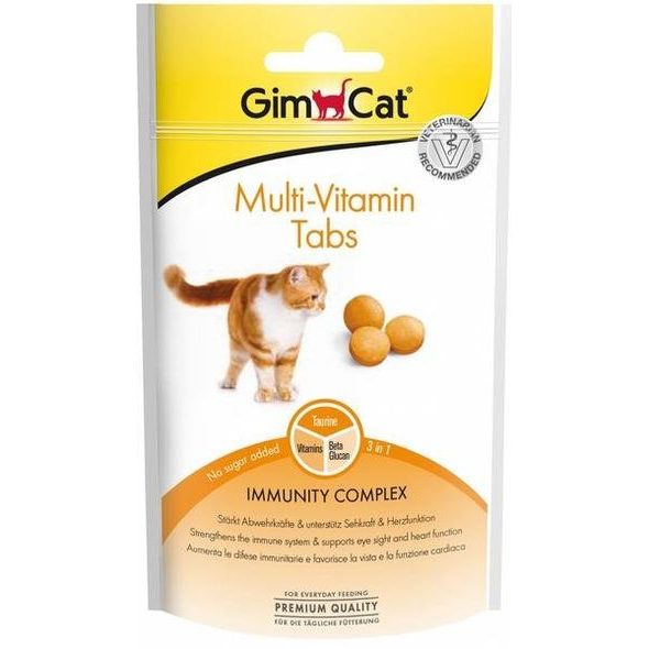 GIMBORN GIMCAT MULTIVITAMIN TABS 40G - DOPLŇKY STRAVY PRO KOČKY - CHOVATELSKÉ POTŘEBY MALVÍKZOO