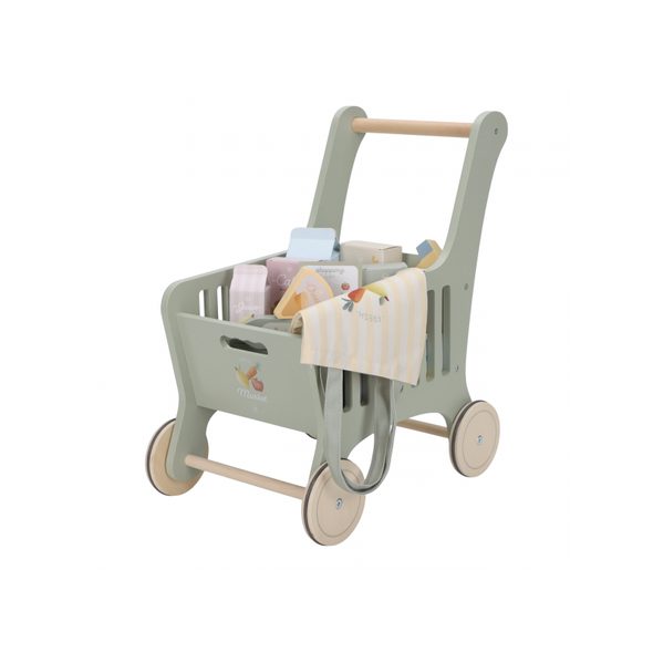 LITTLE DUTCH NÁKUPNÍ VOZÍK S DOPLŇKY DŘEVĚNÝ - LITTLE DUTCH - PRO DĚTI