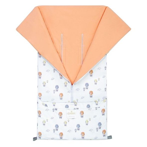 EMITEX FUSAK 2V1 BARY MAGIC SKY + APRICOT CRUSH - FUSAKY DO KOČÁRKU - KOČÁRKY A PŘÍSLUŠENSTVÍ