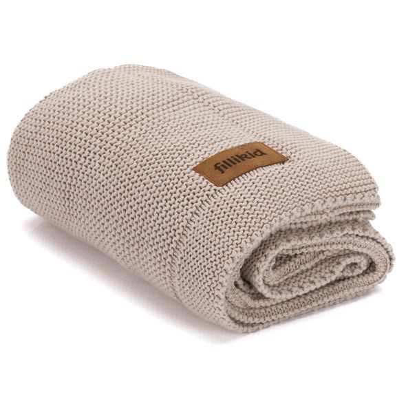 FILLIKID PLETENÁ DĚTSKÁ DEKA KNIT TAUPE - DĚTSKÉ DEKY PRO MIMINKA - SPINKÁNÍ