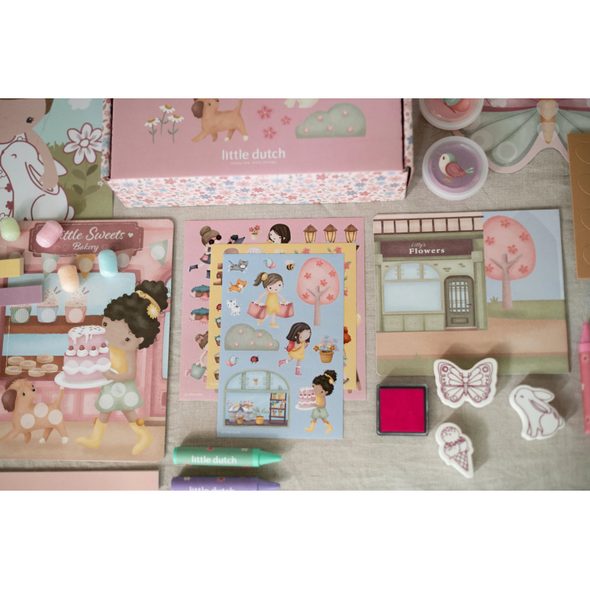 LITTLE DUTCH KREATIVNÍ SADA XL ROSA & FRIENDS - LITTLE DUTCH - PRO DĚTI