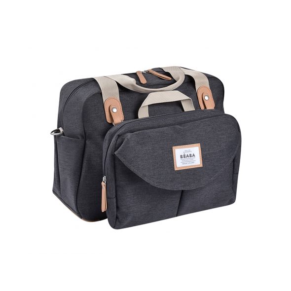 BEABA PŘEBALOVACÍ TAŠKA GENEVA DARK HEATHER GREY - PŘEBALOVACÍ TAŠKY - KOČÁRKY A PŘÍSLUŠENSTVÍ