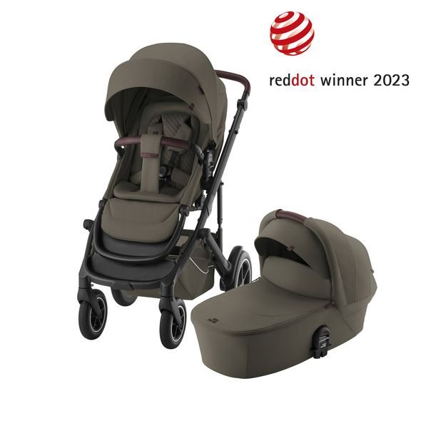 BRITAX RÖMER SET KOČÁREK SMILE 5Z + HLUBOKÁ KORBA LUX 2025 - DVOJKOMBINACE - KOČÁRKY A PŘÍSLUŠENSTVÍ