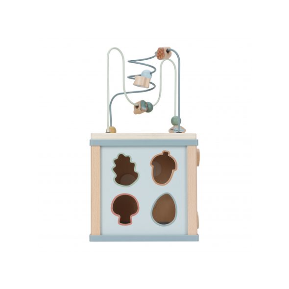 LITTLE DUTCH KOSTKA S AKTIVITAMI DŘEVĚNÁ FOREST FRIENDS - KOSTKY - PRO DĚTI