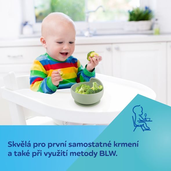 CANPOL BABIES SILIKONOVÁ MISKA S PŘÍSAVKOU 330ML KRÉMOVÁ - MISKY, TALÍŘKY A PODLOŽKY - KRMENÍ