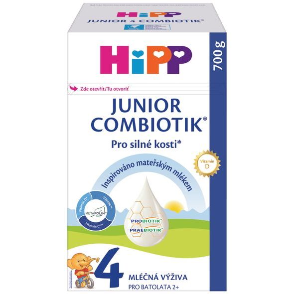 HIPP BATOLECÍ MLÉKO HIPP 4 JUNIOR COMBIOTIK 700G - KOJENECKÁ MLÉKA - KRMENÍ