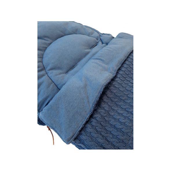 EASYGROW FUSAK CELOROČNÍ GRANDMA OLD BLUE MELANGE - FUSAKY DO KOČÁRKU - KOČÁRKY A PŘÍSLUŠENSTVÍ