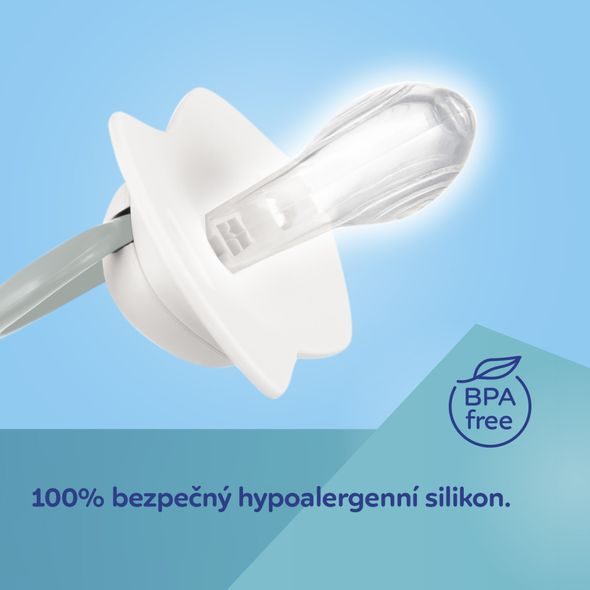 CANPOL BABIES SET SYMETRICKÝCH SILIKONOVÝCH DUDLÍKŮ BABIESBOO 18M+ 2KS ORANŽOVÝ - ŠIDÍTKA A DOPLŇKY - KRMENÍ